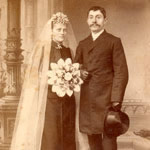 En 1890, une mariée en noir