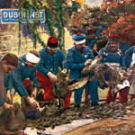 Veille de Noël 1914 : des soldats plument les dindes qui leur seront servies au réveillon, sur le front !