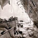 Torpillage du Laconia par un U-boat, le 25 février 1917.